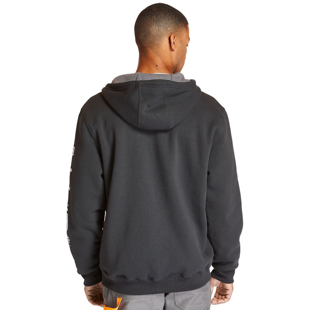 Sudadera Timberland Argentina Hombre - Pro® Hood Honcho Full-Zip Hoodie - Negras - MJEXDO-509